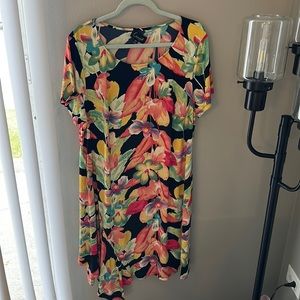 Tropical floral dress